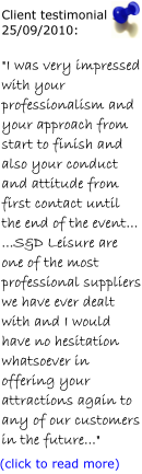 Client Testimonial - click to read more